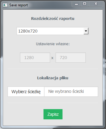 Zapisywanie raportu z analizy zacienienia w Shadow Analysis 2