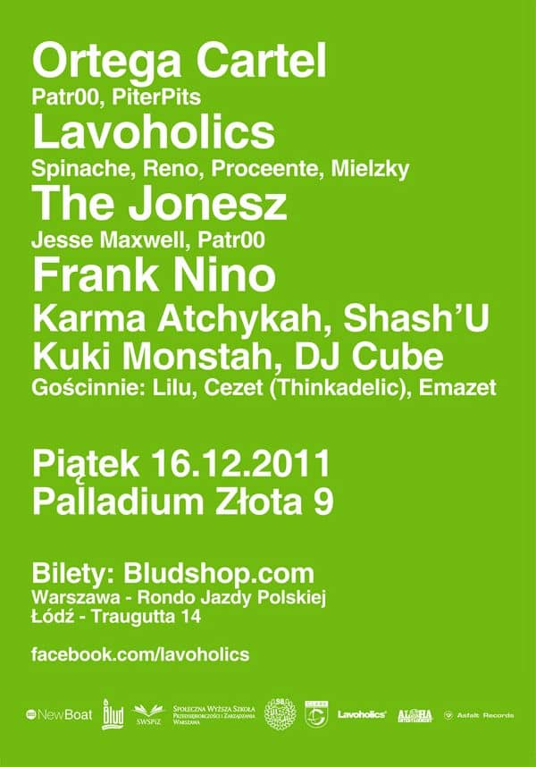 Koncert Ortegi Cartel 16 grudnia w warszawskim klubie Palladium