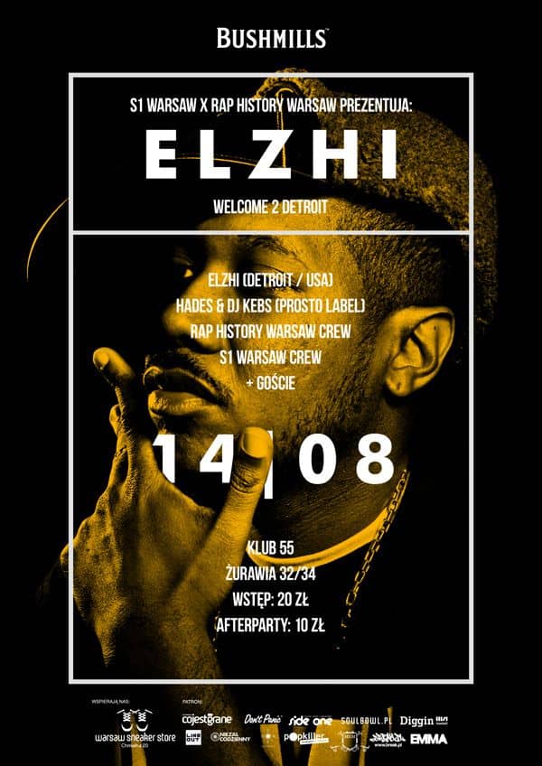 Elzhi wystąpi jutro w warszawskim klubie 55