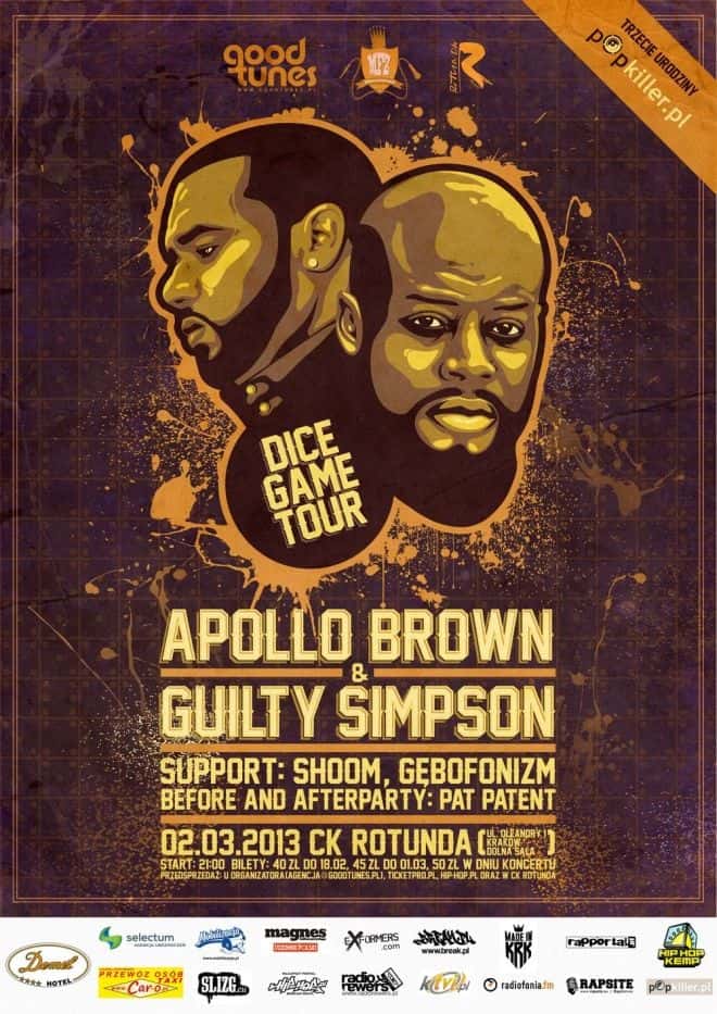 Apollo Brown i Guilty Simpson zagrają na początku marca w Krakowie