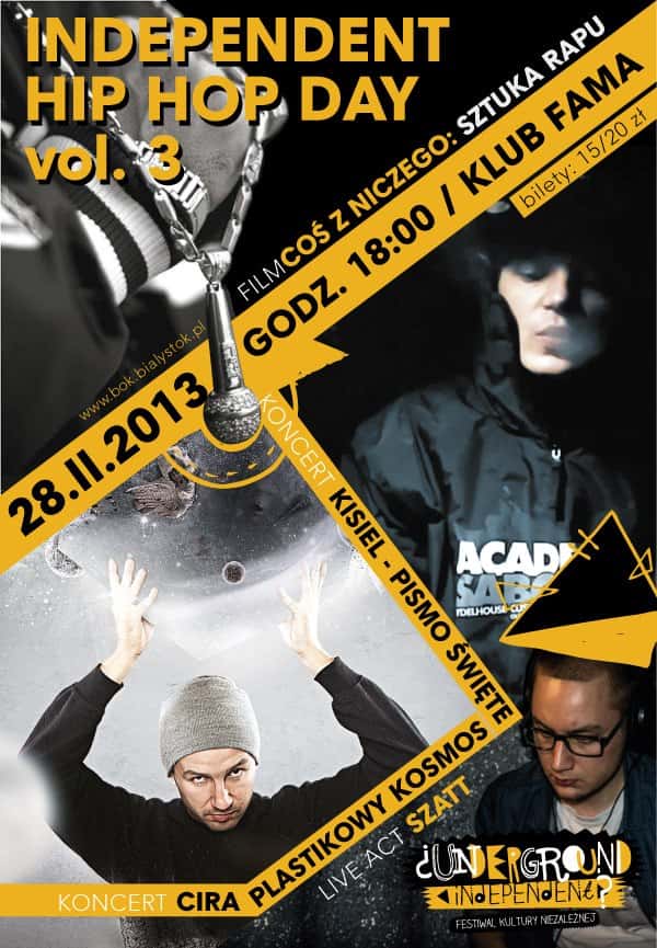 Independent Hip Hop Day vol. 3 w przyszły czwartek w Białymstoku