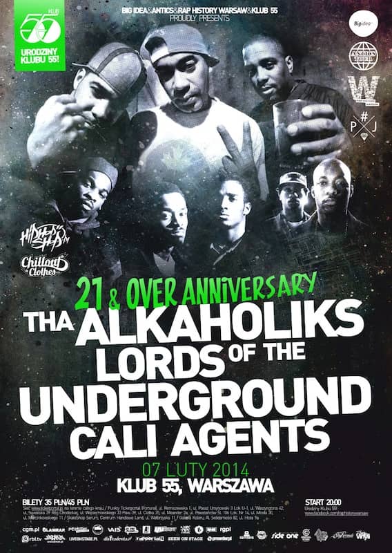 Tha Alkaholiks, Lords Of The Underground i Cali Agents zagrają w Polsce