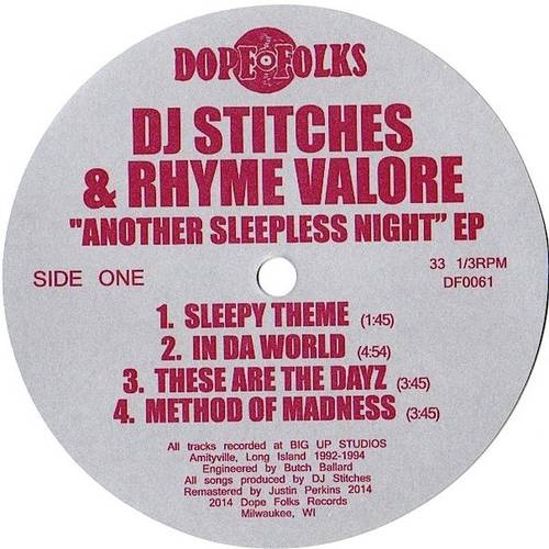 Lost and found: DJ Stitches & Rhyme Valore – Another Sleepless Night